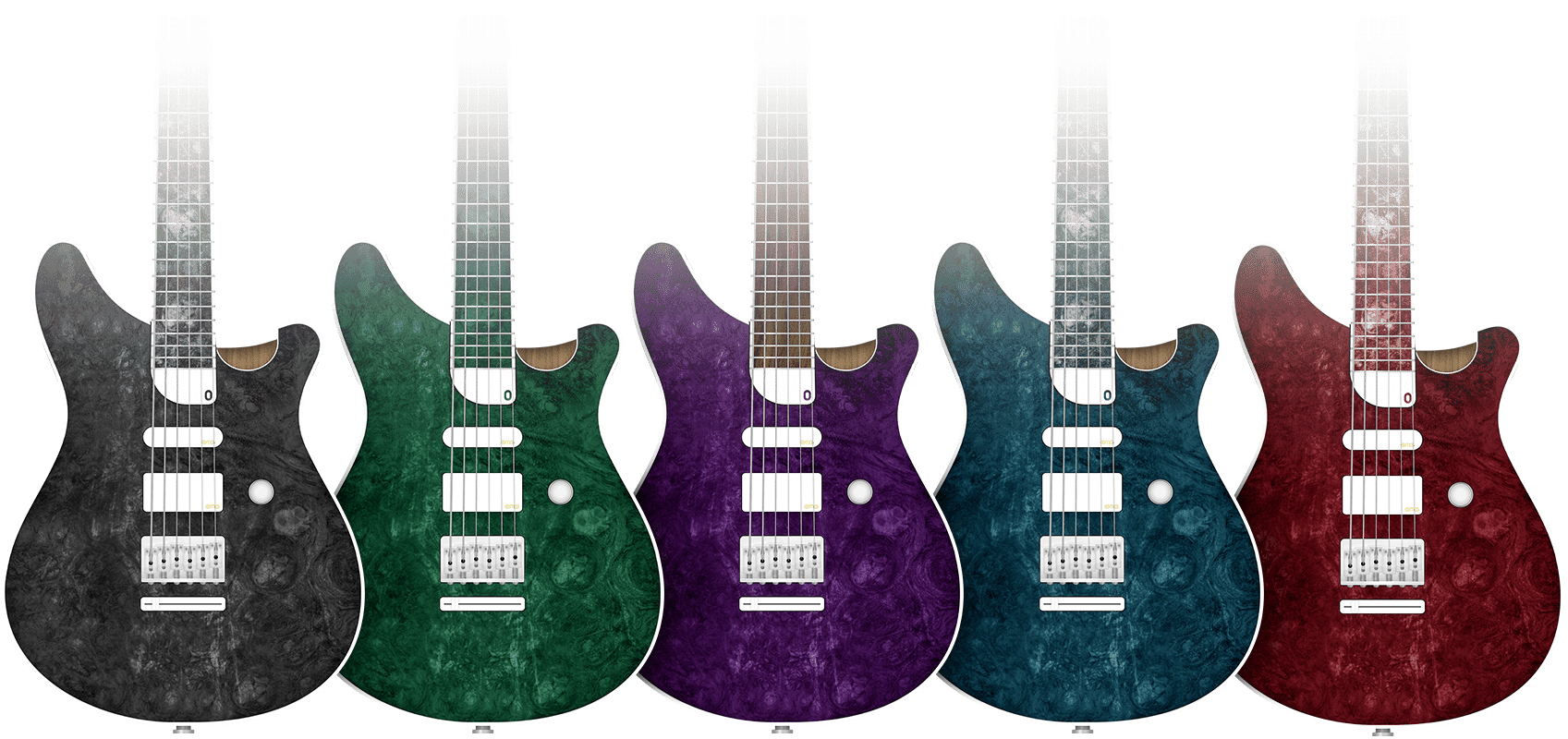 soap guitars colors wide